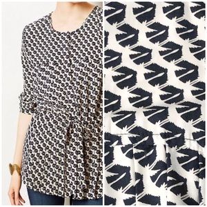 Anthro • Maeve Dropwaist Bird Tunic • M